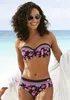 LASCANA Bügel-Bandeau-Bikini-Top Bohemian schwarz-pink Produktbild-Vorschau 2