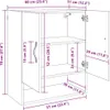 vidaXL Nástěnná skříňka Artisan dub 60 x 31 x 70 cm Náhled obrázku produktu 7