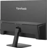 The back of a black ViewSonic monitor on a light gray background. Produktbild-Vorschau