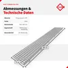 INEFA Laubfangstreifen 100cm, NW100-150, Grau, Dachrinnen Produktbild-Vorschau 2