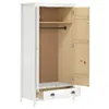 vidaXL Kleiderschrank mit 2 Türen Hill Weiß 89x50x170 cm Produktbild-Vorschau 14