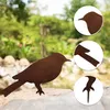 4 Edelrost Metall Vogel Stecker Gartendeko Rostoptik mit Produktbild-Vorschau 4