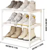 Schuhschrank Schmal, Schuhregal mit 3 Ebenen, Schuhablage Produktbild-Vorschau 2