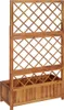 vidaXL Hochbeet mit Spalier 85x38x150 cm Massivholz Akazie Produktbild-Vorschau 5