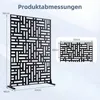 Ścienka balkonowa COSTWAY, odporna na warunki Podgląd zdjęcia produktu 3