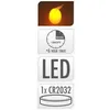 LED-Kerze inkl. CR2032 Batterie, Timerfunktion, elfenbein, Produktbild-Vorschau 5