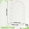 YZNAHRE Rosenbogen Metall 240x192x38 cm Rankhilfe Produktbild-Vorschau 2