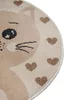 Hanse Home Adventures Kinderteppich Rund Cat Creme Beige Produktbild-Vorschau 4