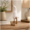 Dekoente Blanko von Schnürstiefel aus Holz 25 cm Schlichte Produktbild-Vorschau 2