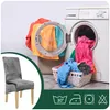 4er Pack Stuhlhussen XL Grau - Samt Stuhlbezug - Universal Produktbild-Vorschau 2
