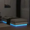 The Living Store Bettgestell mit LED-Leuchten Weiß 100x200 Produktbild-Vorschau 6