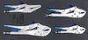 Four locking pliers are neatly arranged in a black foam insert. Náhled obrázku produktu