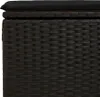 vidaXL Gartenhocker mit Kissen Schwarz 55x55x37 cm Poly Produktbild-Vorschau 6