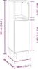 vidaXL Badschrank Grau Sonoma 30x30x100 cm Holzwerkstoff Produktbild-Vorschau 8