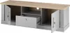 Wohnzimmer Landhaus TV Lowboard in grau mit Artisan Eiche Produktbild-Vorschau 1
