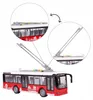 Grande autobus urbano rosso con porte apribili, suoni e Anteprima dell’immagine prodotto 5