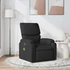 masážne kreslo vidaXL Black Fabric Náhľad obrázku produktu 2