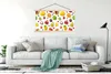 MuchoWow® Textilposter Früchte - Muster - Farben 120x60 cm Produktbild-Vorschau 3