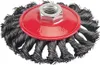 Brosse à disque en fil d'acier 100 mm torsadée avec Voir les images du produit 2