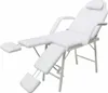 vidaXL Kosmetikstuhl Tragbar Kunstleder 185×78×76 cm Weiß Produktbild-Vorschau 4