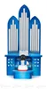 Engel mit Orgel - Blaue Flügel (18,5cm) von Kunstgewerbe Produktbild-Vorschau 1