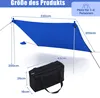 Tenda da spiaggia COSTWAY 300x300cm, tenda solare UPF 50+ Anteprima dell’immagine prodotto 3