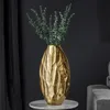 Elegante Vase ORGANIC ORIENT 45cm gold Hammerschlag Design Produktbild-Vorschau 1