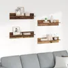 vidaXL Wandregale 4 pcs Altholz 80 x 11,5 x 18 cm Produktbild-Vorschau 3