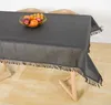 Tischdecke 140 cm rund Anthrazit Gartentischdecke Produktbild-Vorschau 4