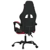 vidaXL Gaming-Stuhl mit Fußstütze Schwarz und Weinrot Produktbild-Vorschau 14