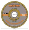 Disco da taglio per metallo 125 mm, 50 pezzi Anteprima dell’immagine prodotto 7