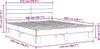 vidaXL Bettgestell Sonoma-Eiche 150x200 cm Holzwerkstoff Produktbild-Vorschau 8