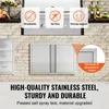 Přístupová dvířka ke grilu VEVOR, 774 x 532 mm, dvojitá Náhled obrázku produktu 3