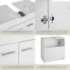 tectake® Waschbeckenunterschrank Idris 2 geräumige Fächer Produktbild-Vorschau 4