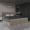 A bedroom scene with a bed, nightstand, and curtains. Produktbild-Vorschau