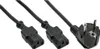 InLine Netz-Y-Kabel, 1x Schutzkontakt ST zu 2x Kaltgeräte Produktbild-Vorschau 4