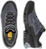 Wanderschuhe "Spire GTX" von La Sportiva in Grau mit blauen Akzenten; seitliche und obere Ansicht. Produktbild-Vorschau