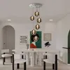 ZMH lampa wisząca stół jadalny 6 płomieni szary lampa Podgląd zdjęcia produktu 12