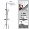 JOHO Edelstahl Regendusche Duschsystem Duschset Duschstange Produktbild-Vorschau 2