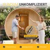 Artsauna Outdoor Fasssauna Spitzbergen 220 für 6 Personen - Produktbild-Vorschau 6
