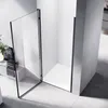 SONNI drzwi wnękowe wahadłowe prysznicowe 90x195cm, szkło Podgląd zdjęcia produktu 3