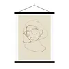 MuchoWow® Textilposter Frau - Linienkunst - Minimalismus Produktbild-Vorschau 1