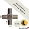 PremiumX 5x Adapter 4x F-Buchse Verbinder Splitter Koax- Produktbild-Vorschau 2