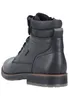 A black leather boot shown from the back-left side. Voir les images du produit