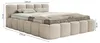 Selsey Cloudy Low - Polsterbett 200x200 mit Bettkasten und Produktbild-Vorschau 5