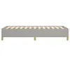 vidaXL Bettgestell ohne Matratze Hellgrau 90x190 cm Stoff Produktbild-Vorschau 5