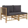 The Living Store 2-tlg. Garten-Lounge-Set mit Dunkelgrauen Produktbild-Vorschau 3
