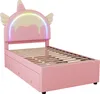 okwish Kinderbett Flachbett 90×200 cm mit ausziehbares Produktbild-Vorschau 8