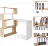 Mondeer Bureau Bureau d'angle Table d'ordinateur pivotante Voir les images du produit 13