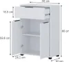 cassettiera da bagno Vicco Alina Bianco 60 x 86 cm con 3 Anteprima dell’immagine prodotto 2